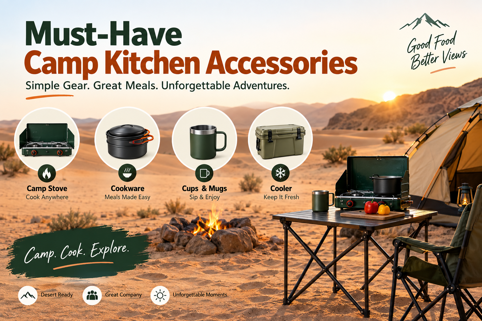 Must-Have Camp Kitchen Accessories for First-Time Campers 