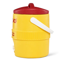 IGLOO 400 Series 2-gallon cooler in yellow white and red for portable food and beverage storage