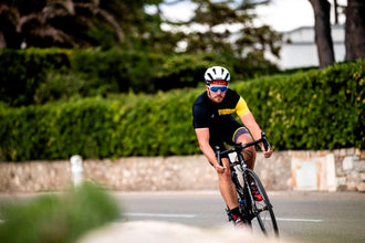 Bollé Shifter White Shiny Sunglasses with Brown Blue Lenses