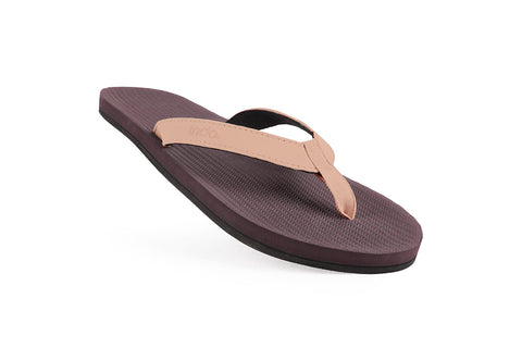 Indosole Men’s Color Combo Flip Flops – Soil / Soil Light Eco-Friendly Sandals