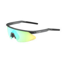 Bollé Micro Edge Black Frost Sunglasses with Phantom Clear Green Photochromic Lens