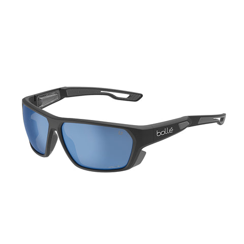 Bollé AIRFIN Black Matte Sunglasses with Volt+ Offshore Polarized Lenses – Ultimate Performance Eyewear