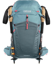 Womens Fourteener™ 30 Hydration Hiking Pack 30L, 100oz, Smoke Blue/Fiery Coral