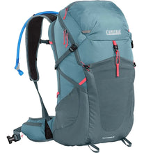 Womens Fourteener™ 30 Hydration Hiking Pack 30L, 100oz, Smoke Blue/Fiery Coral
