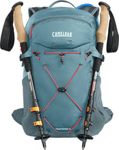 Women's Fourteener 24 100oz, Smoke Blue/Fiery Coral