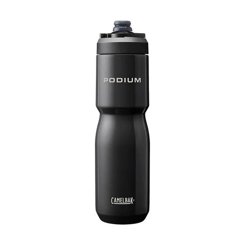 Podium® Steel 22oz Bike Bottle, Black