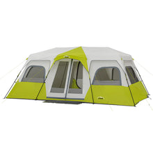 CORE EQUIPMENT 12-Person Instant Cabin Tent (18' x 10') – Grey/Green Family Camping Tent