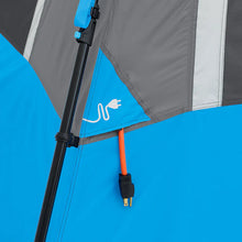 CORE EQUIPMENT 12-Person Lighted Instant Cabin Tent – 18’ x 10’ Spacious Family Camping Tent (Grey/Blue)