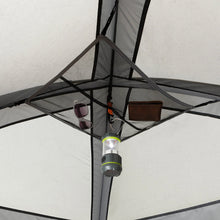 CORE Equipment 4-Person Straight Wall Cabin Tent (8' x 7') – Grey & Orange Easy Setup Camping Tent