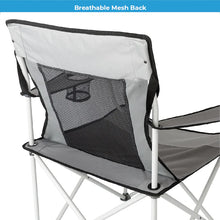 CORE EQUIPMENT Quad Mesh Chair – Portable Outdoor Camping Chair with Breathable Mesh