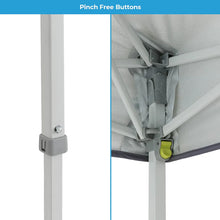 CORE EQUIPMENT 6’ x 4’ Instant Canopy with Half Sun Wall – Light Grey | Portable Outdoor Shade Tent