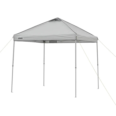 CORE EQUIPMENT 8' x 8' Instant Canopy – Light Grey Pop-Up Shade Tent
