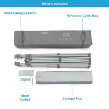 CORE EQUIPMENT 13' x 13' Instant Canopy – Light Grey Pop-Up Outdoor Shelter
