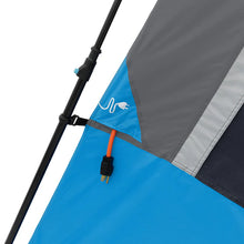 CORE EQUIPMENT 6-Person Lighted Instant Cabin Tent (11’ x 9’) – Grey/Blue