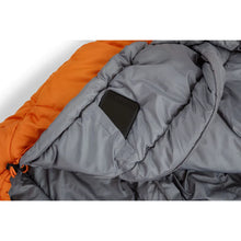 CORE EQUIPMENT 20° Hybrid Sleeping Bag – Lightweight Camping Sleeping Bag (Orange/Grey)