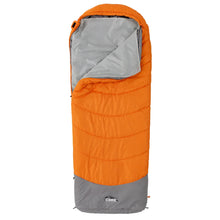 CORE EQUIPMENT 20° Hybrid Sleeping Bag – Lightweight Camping Sleeping Bag (Orange/Grey)