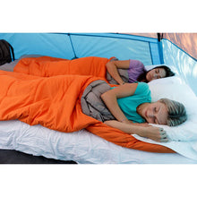 CORE EQUIPMENT 20° Hybrid Sleeping Bag – Lightweight Camping Sleeping Bag (Orange/Grey)