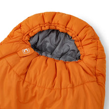 CORE EQUIPMENT 20° Hybrid Sleeping Bag – Lightweight Camping Sleeping Bag (Orange/Grey)