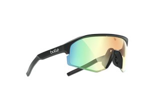 Bollé Lightshifter Black Matte Sunglasses with Phantom Clear Green Photochromic Lens