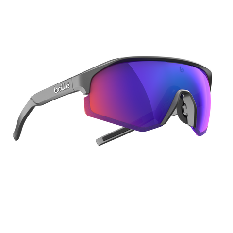 Bollé Lightshifter XL Titanium Matte Sunglasses – Volt+ Ultraviolet Polarized Lens