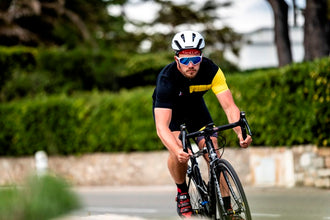 Bollé Shifter White Shiny Sunglasses with Brown Blue Lenses