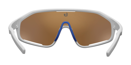 Bollé Shifter White Shiny Sunglasses with Brown Blue Lenses