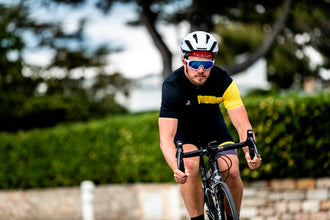 Bollé Shifter White Shiny Sunglasses with Brown Blue Lenses