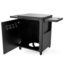 Cozze Roller Table with 1 Door & Foldable Side Tables – Compact Outdoor Cooking Station