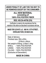 CORE EQUIPMENT 40-Degree Hybrid Sleeping Bag – Lightweight Camping Sleeping Bag (Orange/Grey)