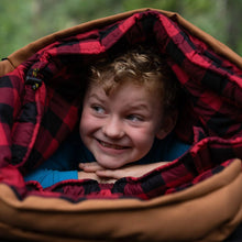 TETON Bridger -35°F Sleeping Bag (Long) – Cotton Lining, Right Zip, Pecan & Fox