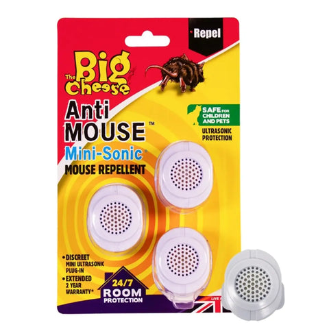 STV  Mini-Sonic Mouse Repellent - 3-Pack