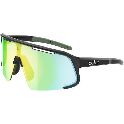 Bolle SPEEDCHASER Black Matte Sunglasses – Phantom Clear Green Photochromic Lenses