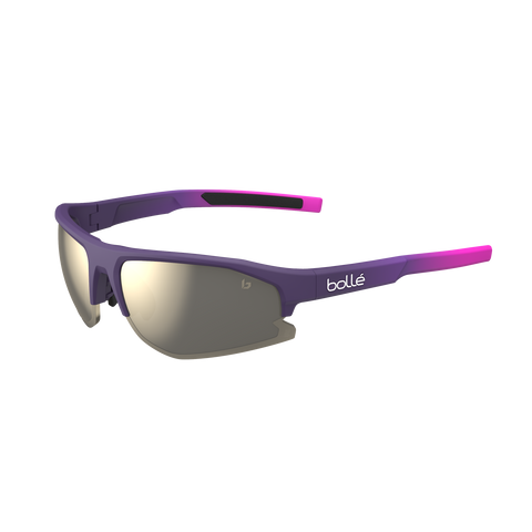 Bollé BOLT 2.0 S Burgundy Pink Matte Sunglasses with TNS Gold Lens
