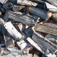 Bad Axe birch firewood 40L sack premium hardwood logs for fireplace and BBQ burning