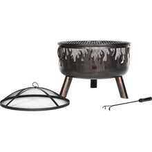 Bad Axe Wild Embers heavy-duty outdoor wood burning fire pit for patio and camping