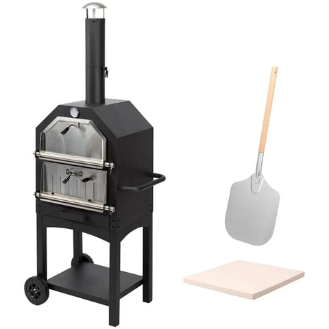 Bad Axe high-performance outdoor pizza oven for wood-fired pizza cooking