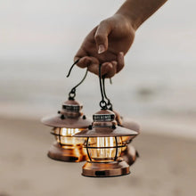Barebones Edison Mini Lantern copper 3 pack vintage-style rechargeable LED camping lights
