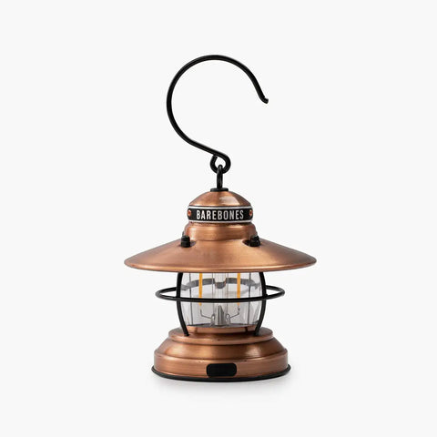 Barebones Edison Mini Lantern copper 3 pack vintage-style rechargeable LED camping lights