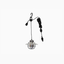Barebones Edison pendant light in vintage white retro hanging lamp for indoor and outdoor use