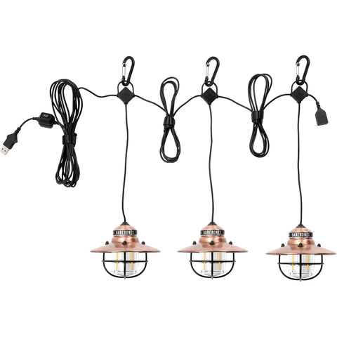 BareBones Edison string light copper vintage outdoor lighting for patio and garden