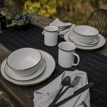 BareBones Eggshell enamel serving bowls set of 2 for outdoor and kitchen use