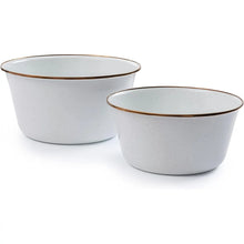 BareBones enamel mixing bowl set of 2 in eggshell color for durable kitchen prep