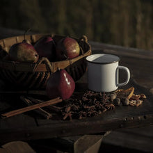 BareBones Enamel Mug Eggshell set of 2 vintage camping and coffee mugs
