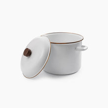 BareBones enamel stock pot with durable eggshell finish