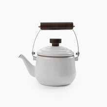 BareBones enamel teapot in eggshell finish durable and stylish kitchen teapot