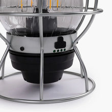 Barebones railroad lantern ocean blue rechargeable LED camping lantern