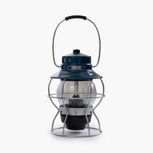 Barebones railroad lantern ocean blue rechargeable LED camping lantern