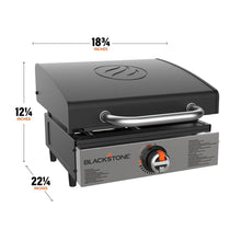 Blackstone 17 inch tabletop griddle with hood portable outdoor flat top grill