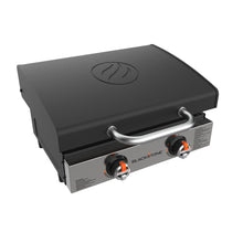 Blackstone 22 inch tabletop griddle with hood for indoor and outdoor cooking