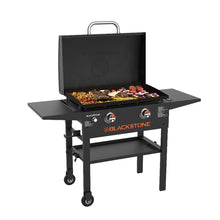 Blackstone 28-inch gas griddle with dual burners for outdoor flat top cooking and BBQ